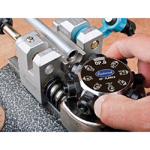 Eastwood Professional Brake Line Flaring Tool Kit | 45° Degree Single Double & Bubble Brake Tubing Flares | Use With Hydraulic Hose | Ideal For Stainless Steel Tube Or Copper Pipe | Inc 4 Split Dies #TOP2