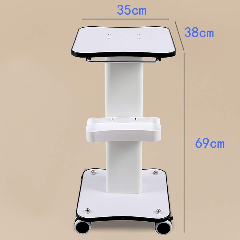 Carrelli Mobili, Carrello per Uso Domestico Carrello Strumento Di Bellezza in Acciaio Rotolamento con Vassoio Di Stoccaggio, Attrezzature Mediche Di Qualità Commerciale Trolleysmall Staffa De