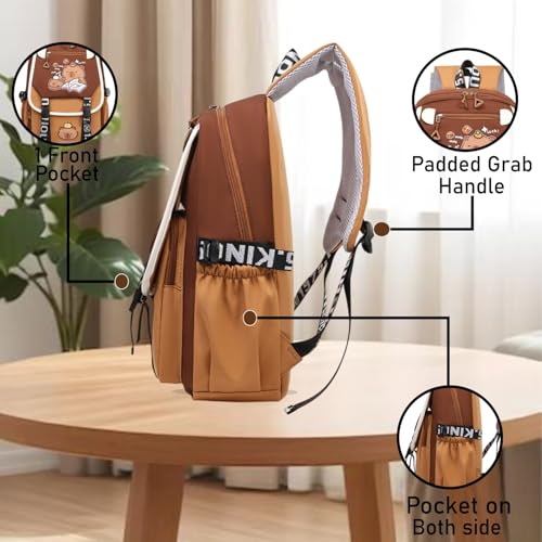 Image of Tinytot 30 Litre, Japanese Korean Style Capybara Niche College Students Light weight School bag Women's Travel Backpack