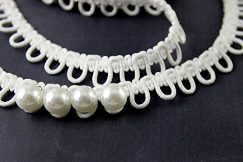 White Satin Bridal Buttons - 10 Pcs, 3/8" (10 Mm) #TOP5