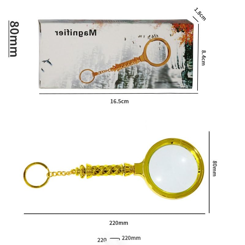 Taschenlupe, 10 x 30 mm, Klapplupe mit Fadenzähler, Stofflupe zum Nähen, Basteln und Hobby, leichtes und tragbares Design