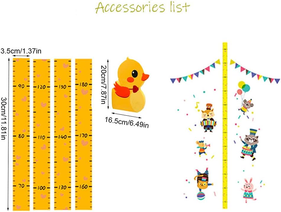 3D Height Chart, Baby Growth Chart Ruler, Height Chart for Kids, Growth