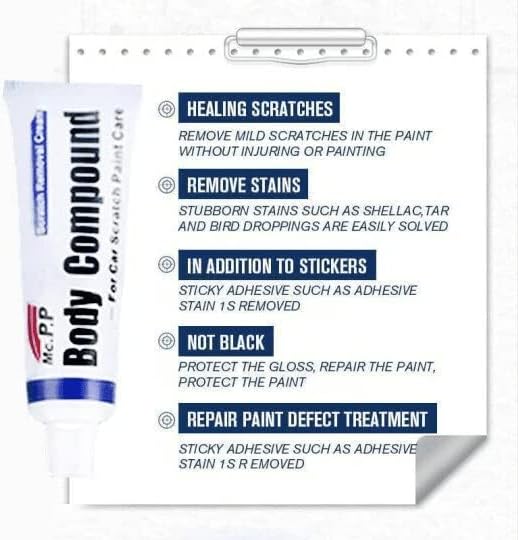 Miniatura 7 de HOCEDO Removedor de arañazos compuesto del coche del cuerpo del coche,Kit de reparación de rasguños agente de reparación de arañazos de la industria