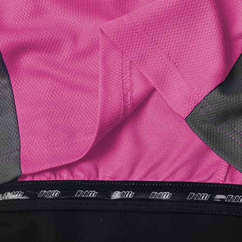 Bpbtti Kid's Quick Dry Half Zipper Cycling Jersey Short Sleeve High Wicking Boys Girls Bike Biking Shirt With 1 Rear Pocket (Pink, 128-M) #TOP4