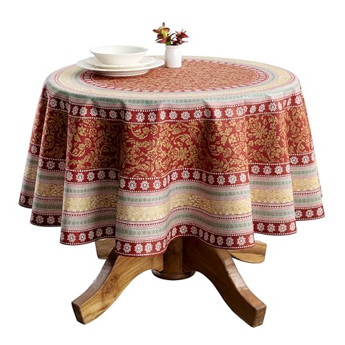Maison d' Hermine Table Cloth Round Table Reusable 100% Cotton 69" Diameter