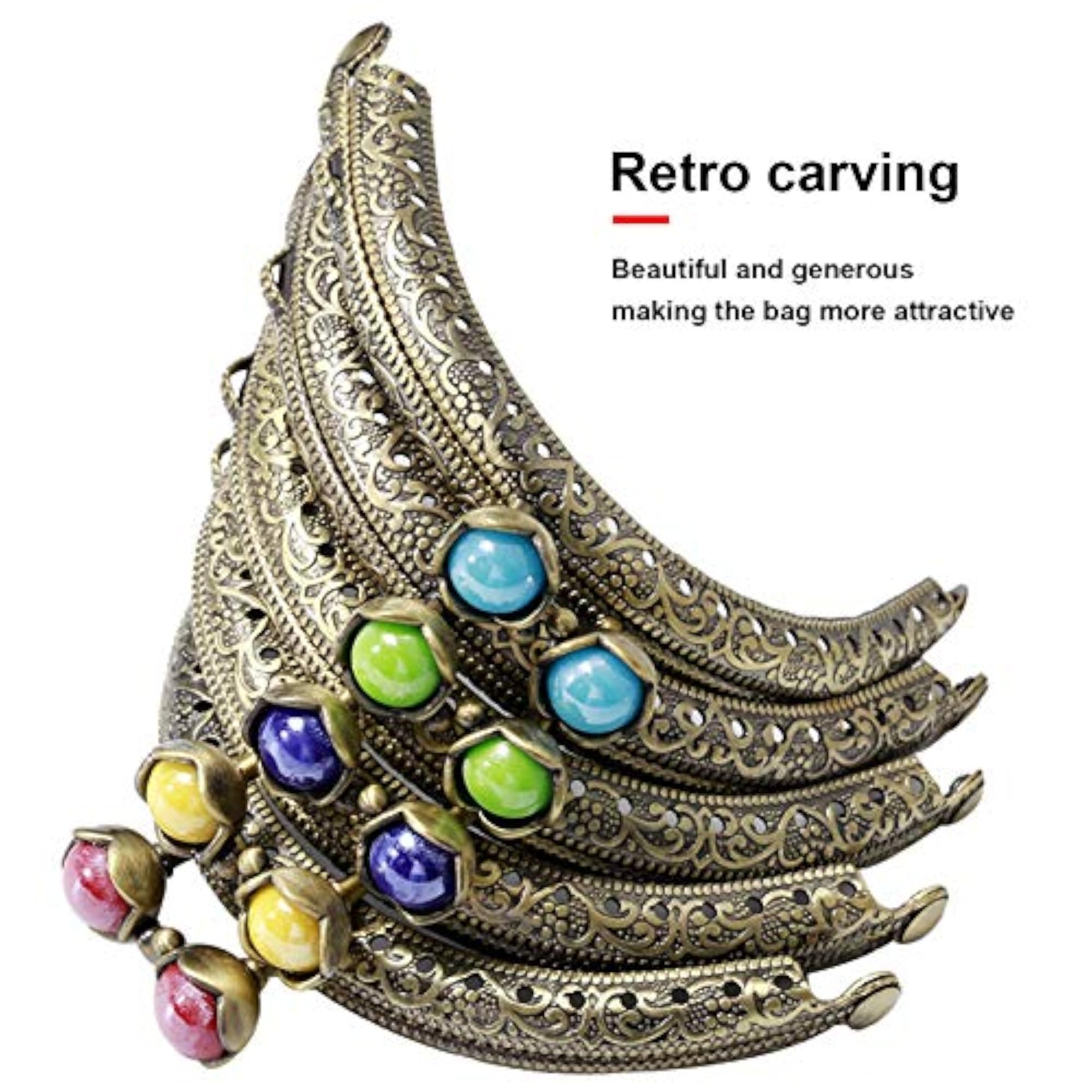 Exquisite Metal Kiss Lock Frame for Handbags