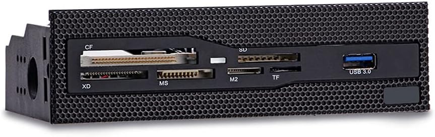 Front Panel USB Internal Card Reader, USB 3.0 USB Hub, 5.25 Media Multi-Function Dashboard Support CF XD MS M2 TF - 5.25" Computer Case Front Bay