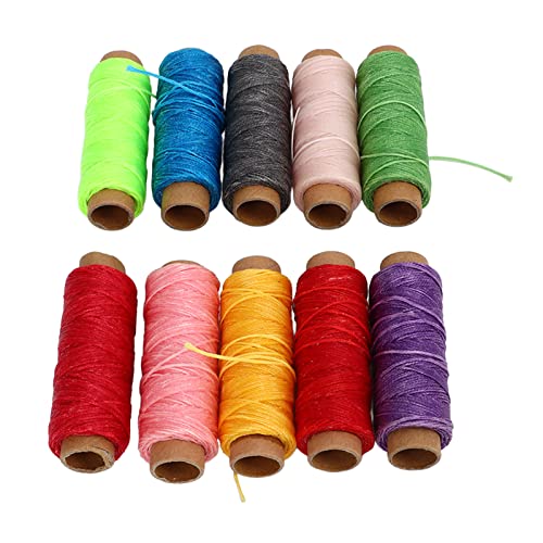 Hilo encerado 10 piezas 50m 10 colores para coser miniatura 1