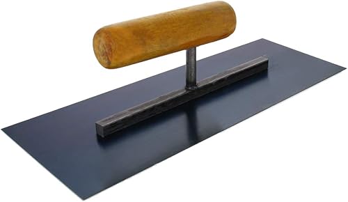 Utoolmart Paleta de mano de mampostería, herramienta de construcción de acabado de hormigón para paneles de yeso 250 x 90, acero al manganeso, con