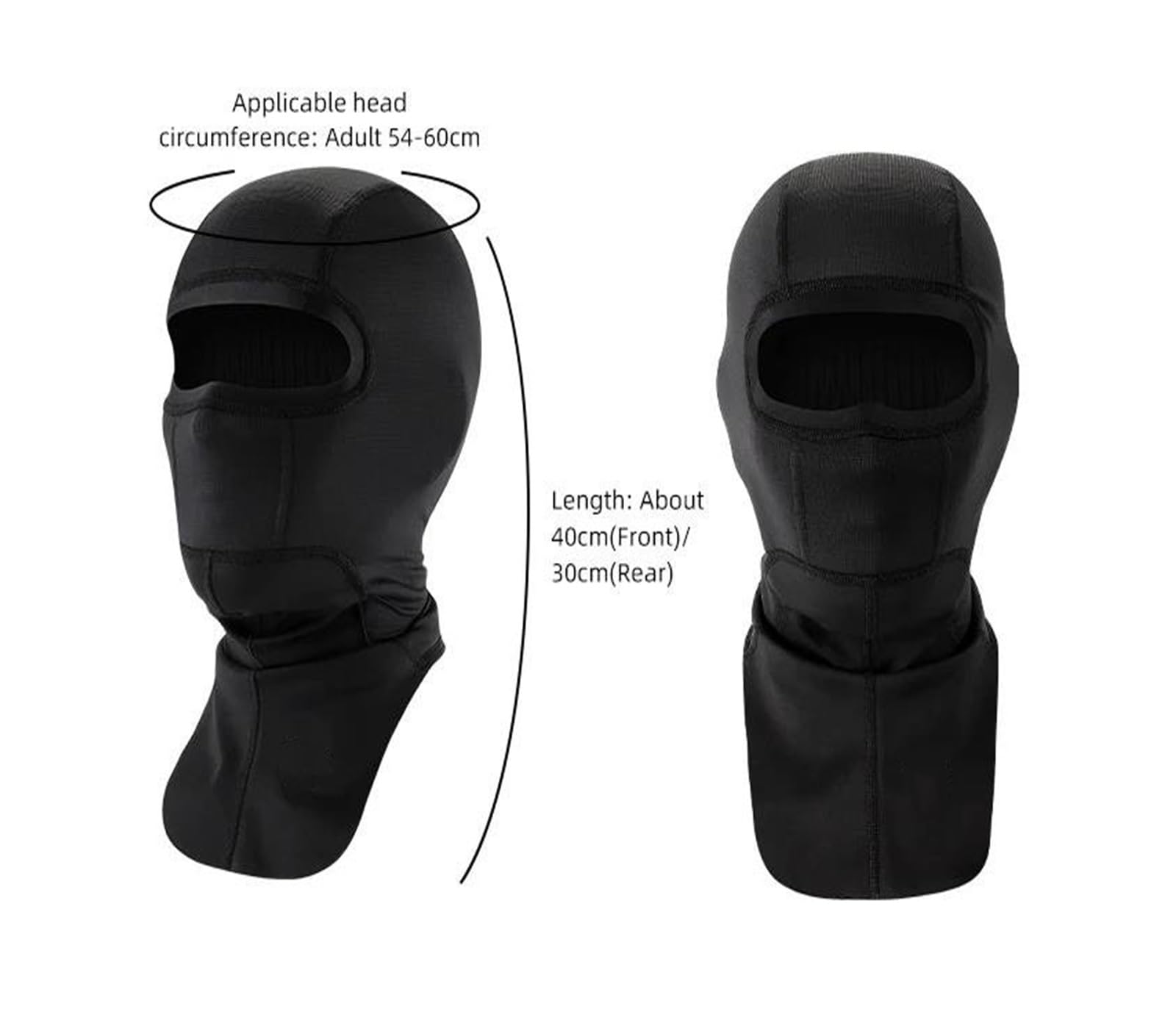 Máscara de Esquí Máscara de Viento Casco para montar en motocicleta, gorro de lana para ciclismo, a prueba de viento, térmico, para deportes al aire libre, máscara facial completa, gorra de ciclismo p