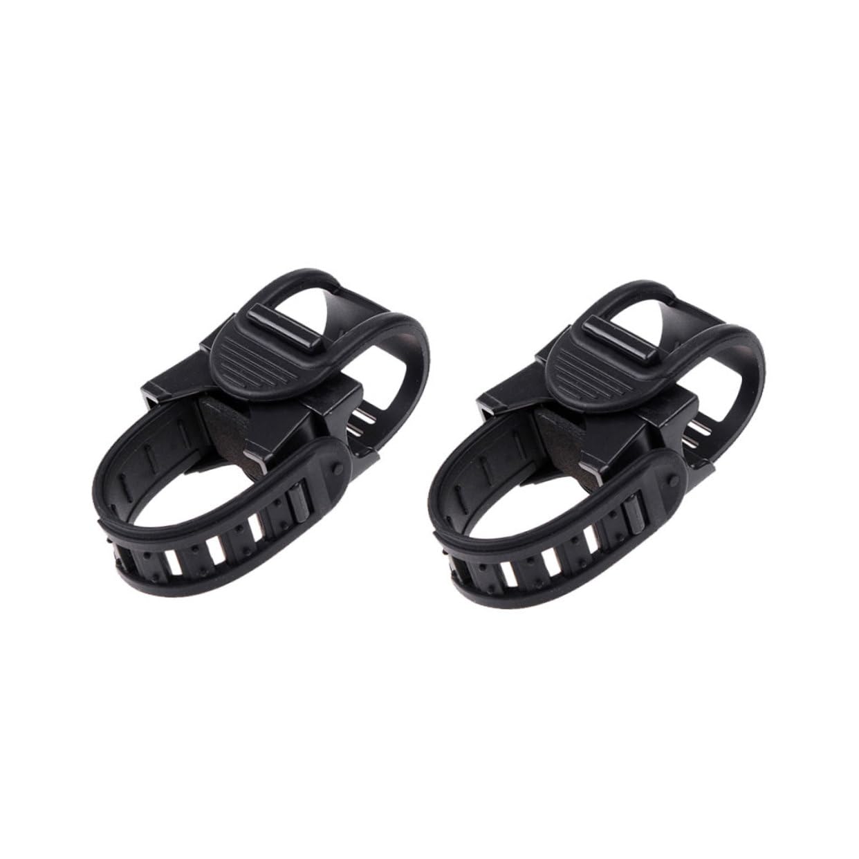 POPETPOP Plastic Bike Light Clamp Handlebar Flashlight Mount Holder 360° Adjustment Universal Bike Flashlight Mount Holder