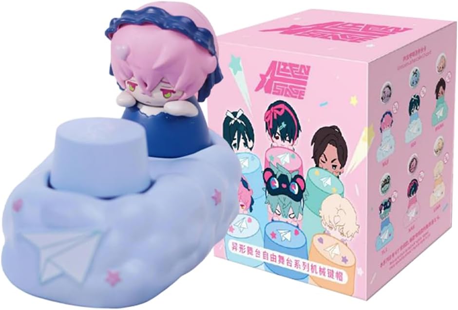 Anime Blind Box, Random One Cute Alien Stage Series Mechanical Keycaps Mystery Box Figure, Collectable PVC Toys for Birthday Gifts
