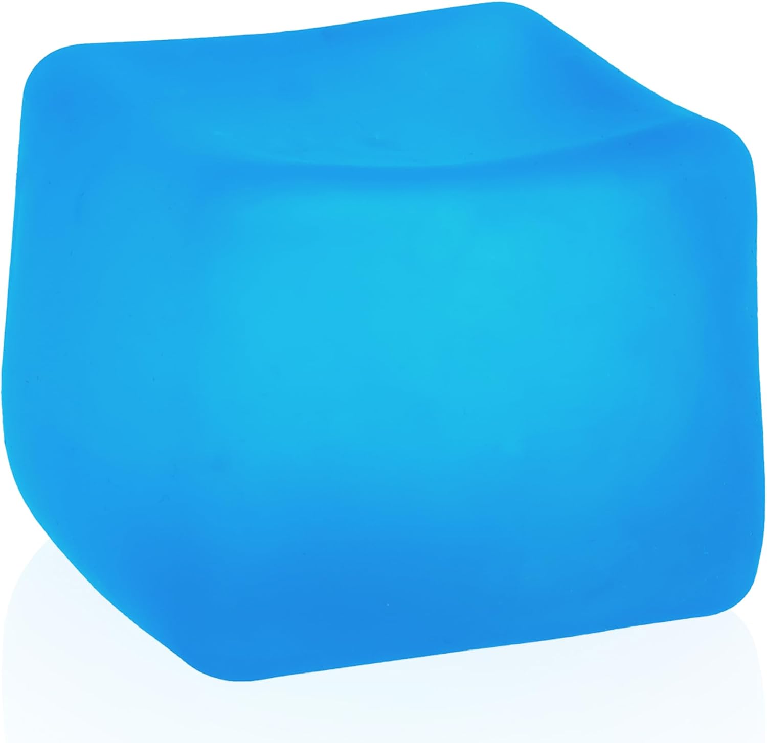 Sensory Stress Cube – High-Density Gel Filled Squishy Toy with Matte Texture for Kids & Adults, Calming Anxiety Relief, Fidget Stress Ball, Autism-Supportive, 1-Pack in Blue