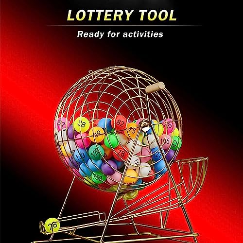 Lottery Machine - Selector de bolas de bingo para eventos y fiestas, selector de números de tocadiscos grande, ideal para juegos de grupo