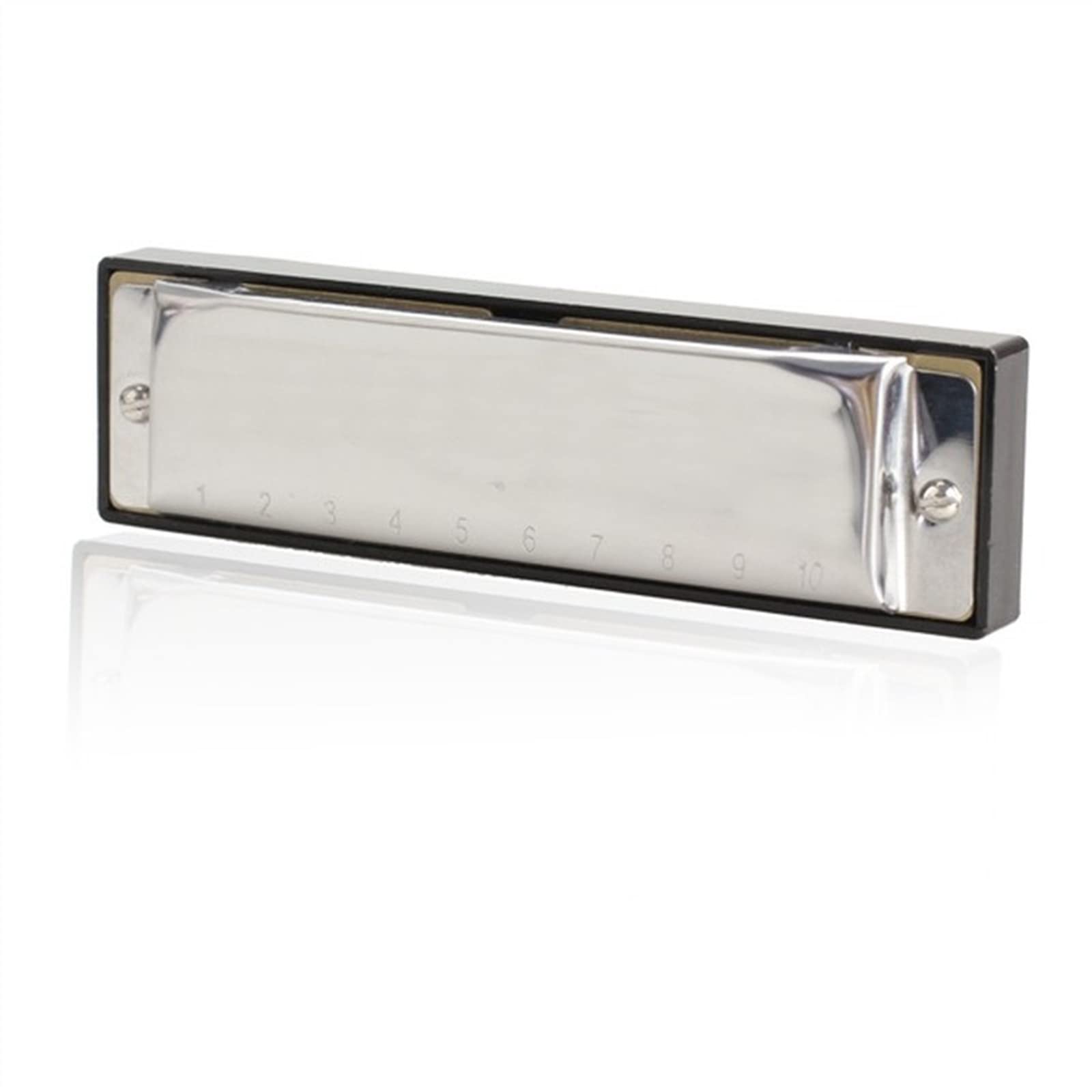 Standard Mundharmonikas 1 Stück Silber Mundharmonika Metall 10 Löcher Mundharmonika C-Taste Mundharmonika Kinder Geschenk Mundharmonikas