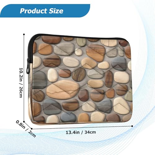 Funda para laptop 13-14 pulgadas impermeable textura madera miniatura 3