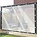 Produktbild POCHY Durchsichtige wasserdichte Seitenwände mit Ösen Outdoor Vorhänge PE Kunststoffplatten, für Pavillon, Terrasse, Veranda Color : Clear, Size : 3'x3'(1x1m)