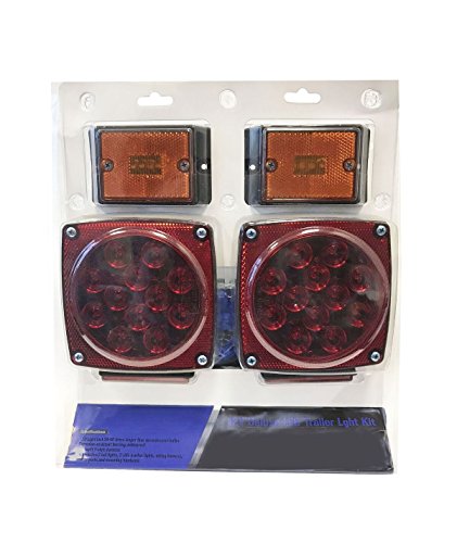 EZ Travel Collection Submersible 12 Volt LED Trailer Light Complete Kit