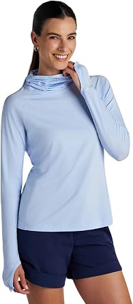 Coolibar Womens Vented Sun Hoodie - UPF 50+ Sun Protection - Paros