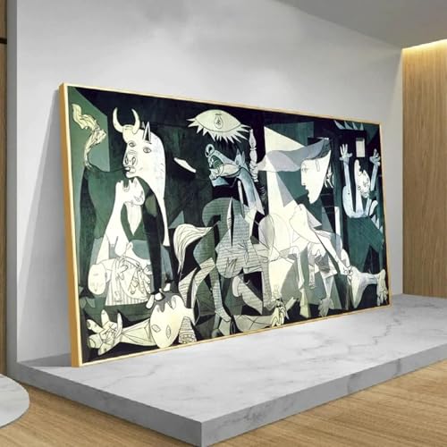 Impression sur toile Picasso Guernica avec cadre haut de gamme pour intérieur chic