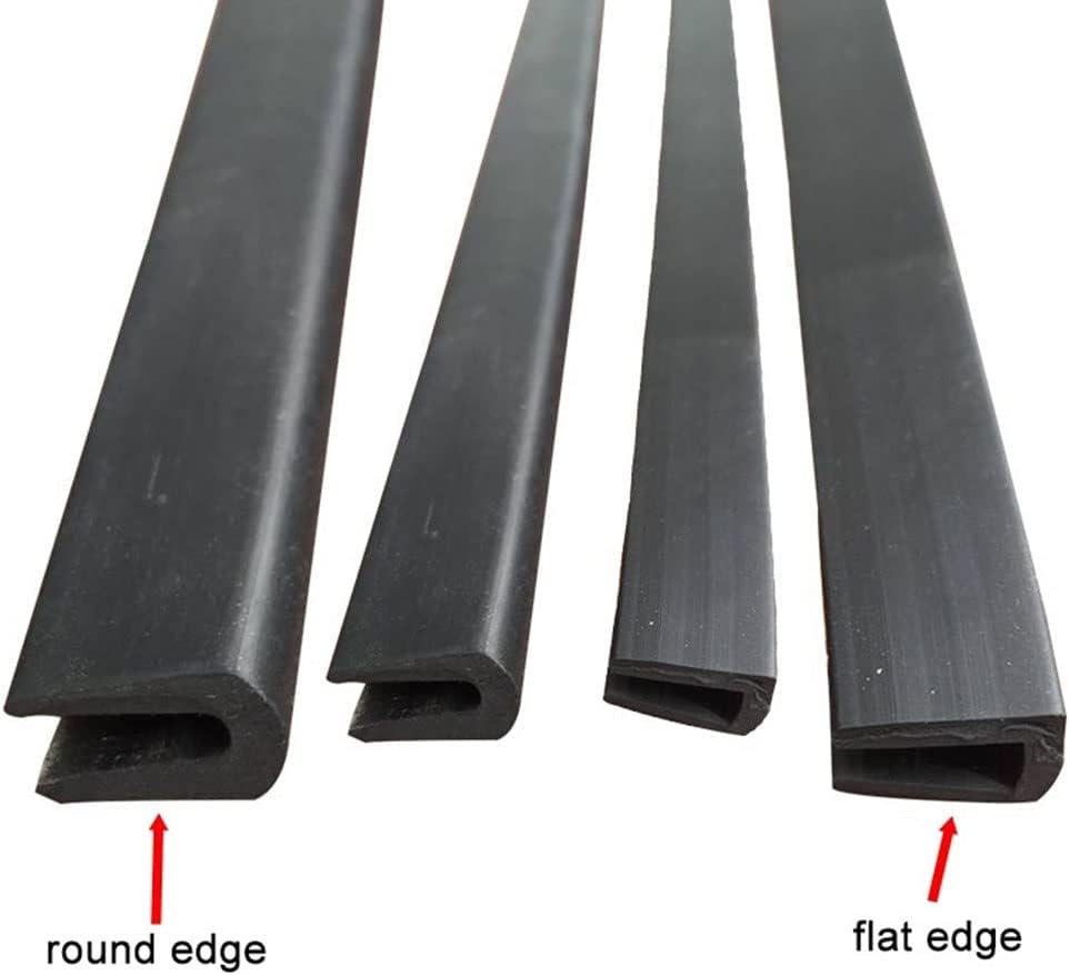 1pcs 1/2/3/5m U-Shaped Rubber Strip Guard Plate Mechanical Sealant Card Strip Glass Edge Sealing For Glass Metal Wood Panel Board (Color : 19, Length : 10 meter)