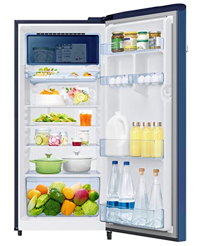 Image of Samsung 215L 3 Star Inverter Direct-Cool Single Door Digi-Touch Refrigerator Appliance (RR23C2E23CU /HL,Camellia Blue)