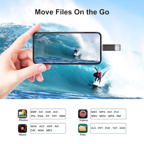 RAOYI Chiavetta USB C 128GB 3.0 OTG, 2-IN-1 Pendrive USB 3.0 128 GB Unità USB Flash Chiave USB 3.0 Tipo C Memoria Stick Type-C Pennetta USB Compatibile con PC, OTG Android Smartphone con Type C (Nero)