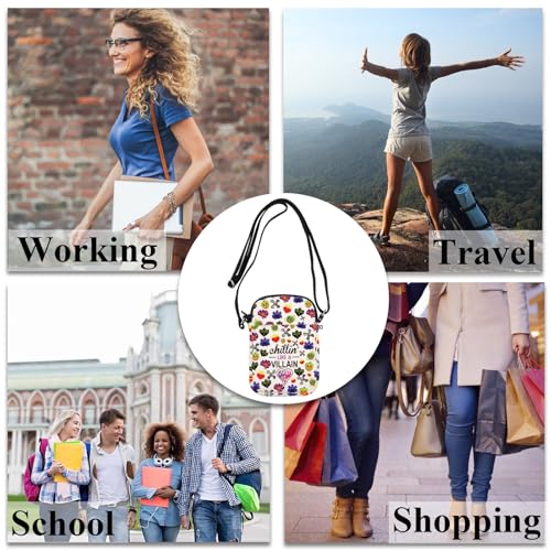 PLITI Villain Movie Inspired Gift Villain Club Gift Chillin' Like A Villain Crossbody Bag For Fans 7