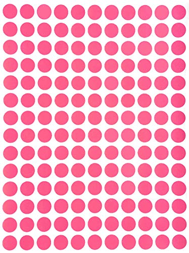 Royal Green Colored Code Labels 0.375 inch Round Dot Sticker 3/8 Circle Stickers for Labeling, Calendars, Planners with Write on Surface 10mm, 14000-Pack (Pink)