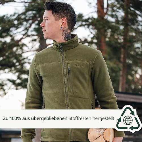 Pinewood Herren Fleecejacke Outdoor aus 100% übergebliebenen Stoffen, ideale Fleece Jacke für die Jagd, den Hundesport & zum Wandern