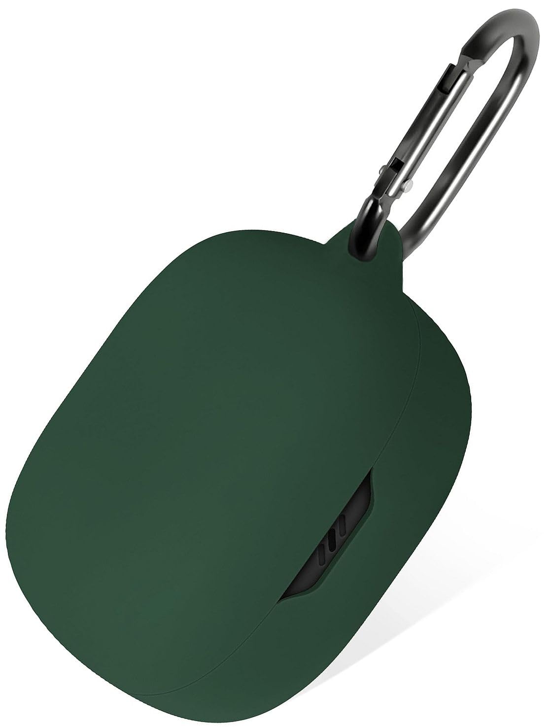 Geiomoo Silicone Case for JBL Vibe Flex, Protective Cover with Carabiner (Emerald Green)