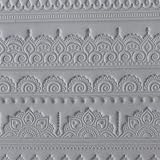 Cool Tools - Flexible Mega Tile - Mehndi Borders - 9.25" X 6"
