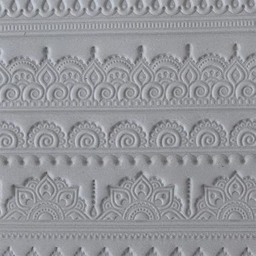 Cool Tools - Flexible Mega Tile - Mehndi Borders - 9.25" X 6" #TOP12