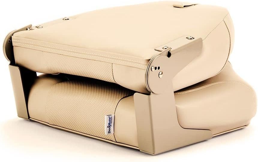 DeckMate High Back Folding Boat Seats - 2 pack - Tan