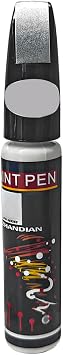 Car Touch Up Paint, 2-in-1 Color Accurate Paint Pen Lasting Auto Scratch Remover, Quick Drying Automotive Touch-up Paint Fill Pen for Most Vehicles, Universal Car Accessories Silver Gray