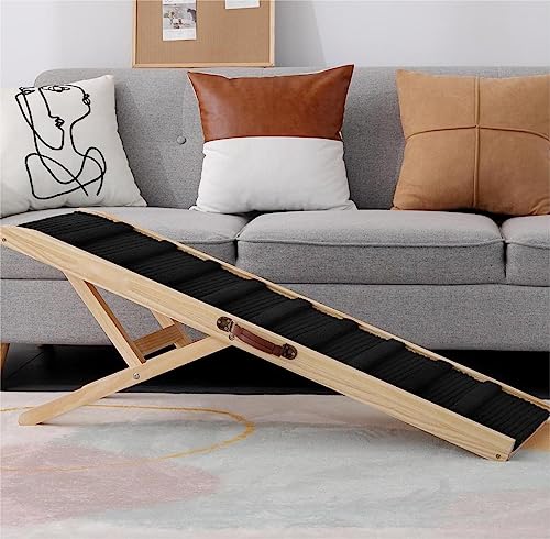 Large-Dog-Pet-Ramp-Stairs-Step-for-Bed-Car-Truck-Couch-SUV-Long-48-inDog-Pet-Ramp-for-Small-Large-Dogs-Pets-to-Get-on-High-Bed-Truck-Couch-SofaDog-Pet-Steps-for-Cars-and-SUV