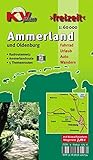fahrrad oldenburg mieten  Ammerland Landkreis mit Stadt Oldenburg und Ammerlandroute: 1:60.000 Freizeitkarte mit beschildertem Radroutennetz und touristischen Radrouten der ... in 1:60.000 (KVplan Ostfriesland-Region)
