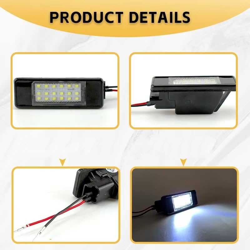 Luz trasera de matrícula para Citroën C5 II C6 C8 recambio de lámpara para parachoques 5