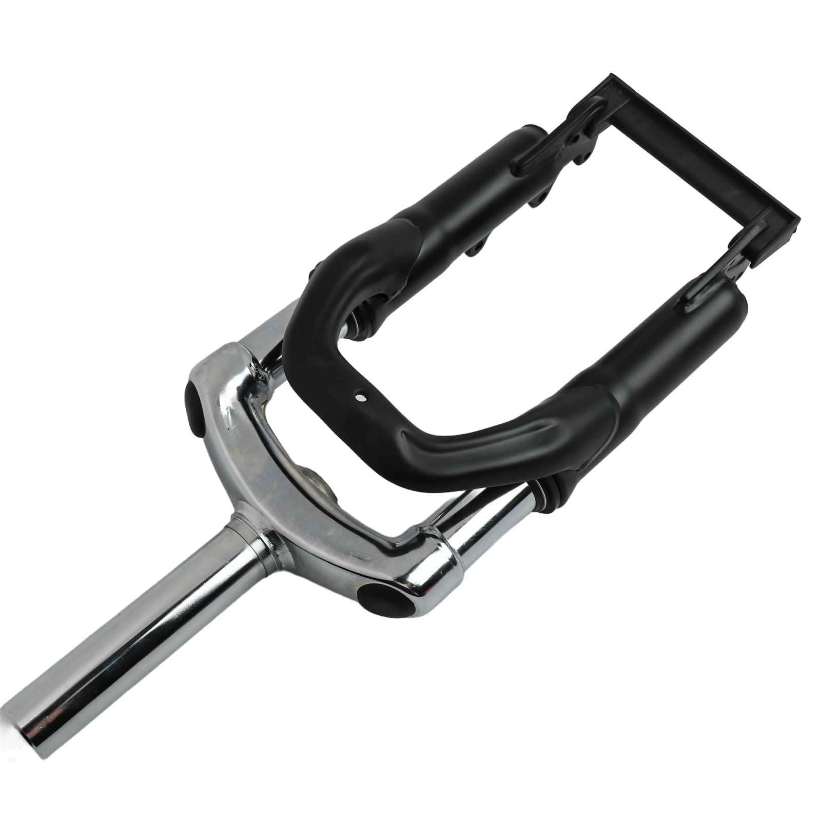 Forcella anteriore pieghevole Ebike 12 14 pollici elettrica per bici, ammortizzatore in lega, filettatura BSA o non filettata, argento