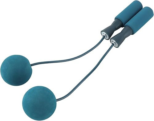 Miniatura 8 de Cuerda de saltar silenciosa inalámbrica de 2.6 in, asas de silicona, cuerda de saltar ponderada, diseño de doble rodamiento para ejercicio deportivo