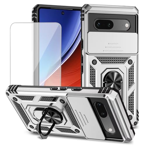 Coque Google 7A anti-rayure écran et objectif photo couleur argent