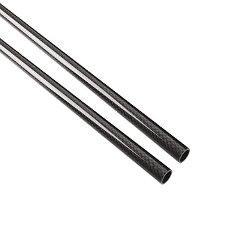 330mm 10mm x 12mm x 330mm Carbon Fiber Tubes Glossy Surface 3K Roll Wrapped 100% Pure for Quadcopter Multicopter 2PCS ...