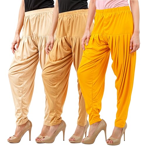 Image of Buy That Trendz Patiala Salwar for Women Relaxed Fit Viscose Patiyala Salwar Harem Bottom Pants