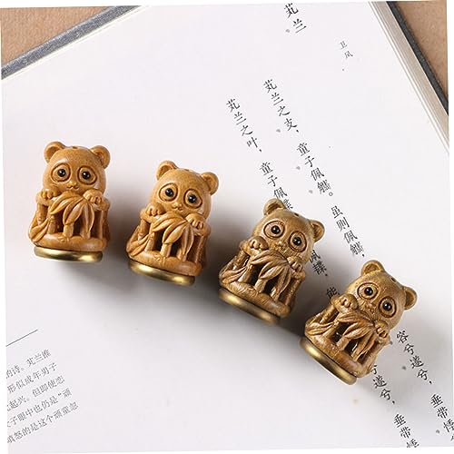 Accesorios aroma perlas panda llavero decorativo miniatura 4