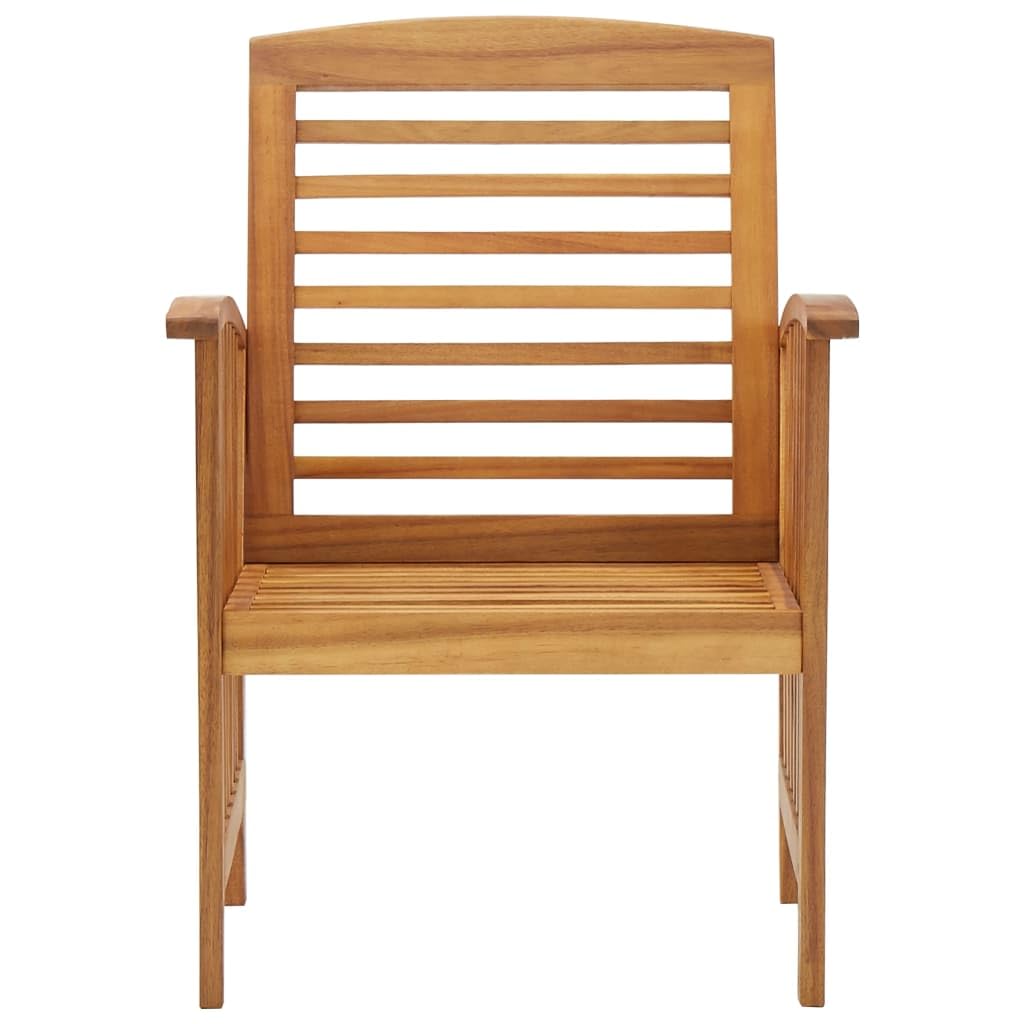 Patio Chair Outdoor Set: Acacia Wood Garden Chairs - Dining