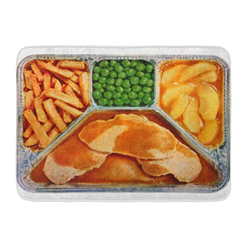 Ablitt Bath Mat Rockabilly Retro Vintage Kitsch Tv Dinner Pork Ads Bathroom Decor Rug 16 X 24 Wantitall