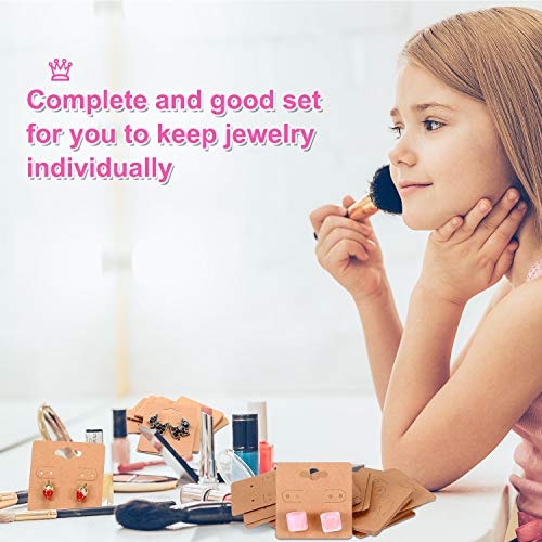 Willbond Earring Card Holder Jewelry Display Cards, Earring Backs And Self Sealing Bags Cellophane Bags For Earrings Necklace Jewelry Display #TOP6