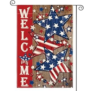 Avoincolorlifepatriotic4thofjulygardenflag12x18inchdoublesidedoutsideamericanstarsandstripeswelcomeyardoutdoordecoration Urban Country Home Decor Avoin colorlife patriotic 4th of july garden flag 12×18 inch double sided outside american stars and stripes welcome yard outdoor decoration urban country home decor