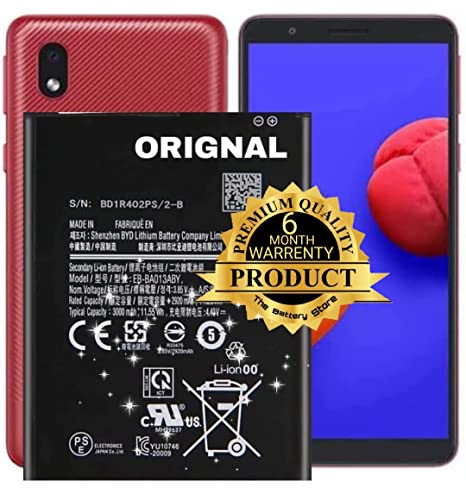Image of THE BATTERY STORE Original EBA013ABY Battery for Samsung Galaxy M01-core /A01-core EBA013ABY Battery with 1 year warranty. (FOR SAMSUNG M01 CORE)