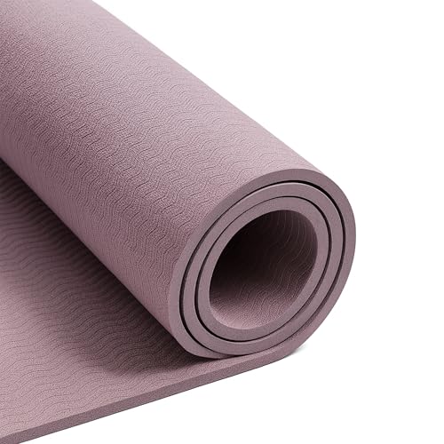 XORAWAR PU Yoga Mat Thick 4.5 mm with bag, Grey